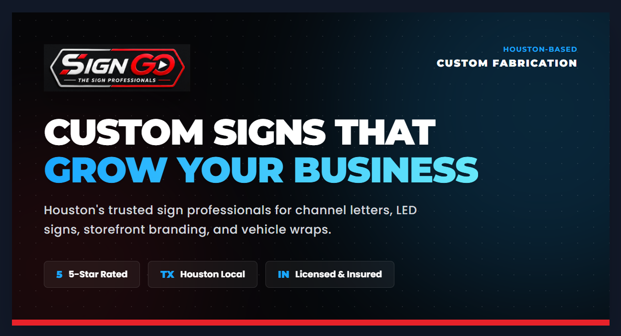 SIGN GO The Sign Professionals cover